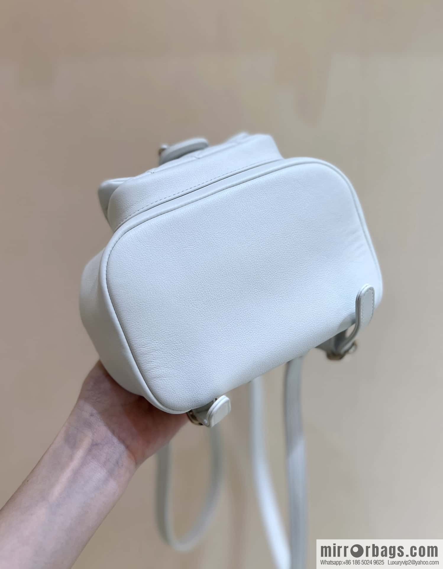 CHANEL classic ten thousand years duma small backpack AS2908 white