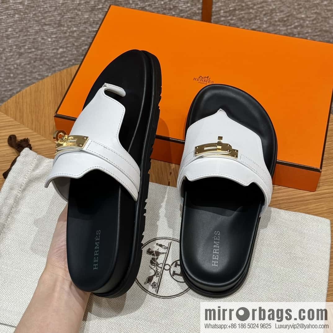 Hermès 258 Empire, plain weave/swift pure white/01/Blanc