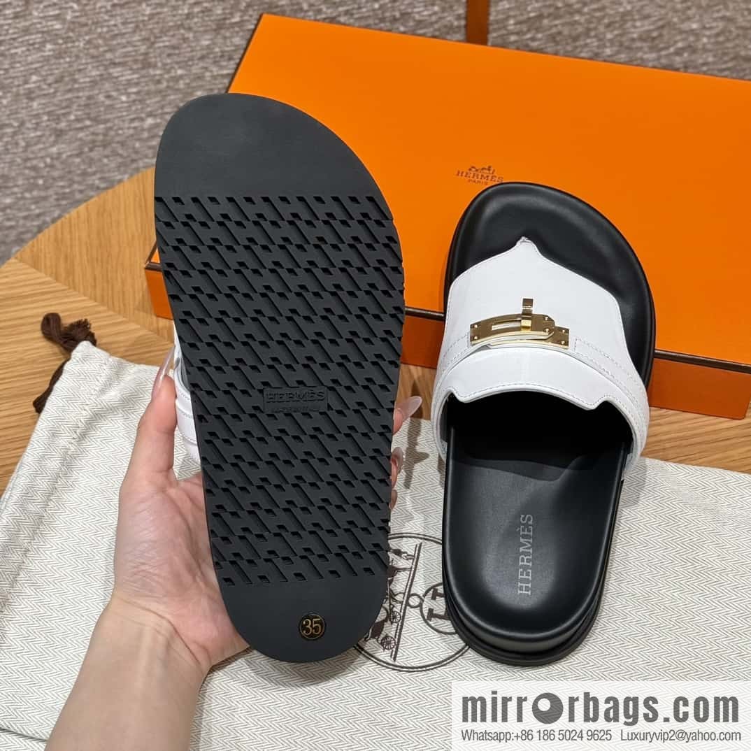 Hermès 258 Empire, plain weave/swift pure white/01/Blanc