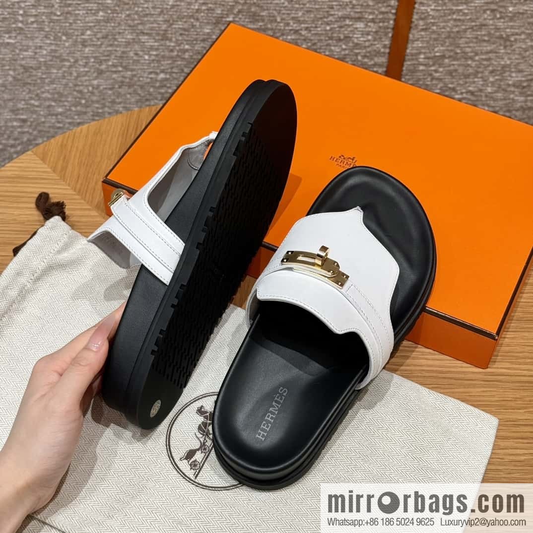 Hermès 258 Empire, plain weave/swift pure white/01/Blanc