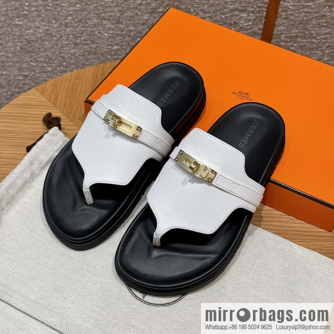 Hermès 258 Empire, plain weave/swift pure white/01/Blanc