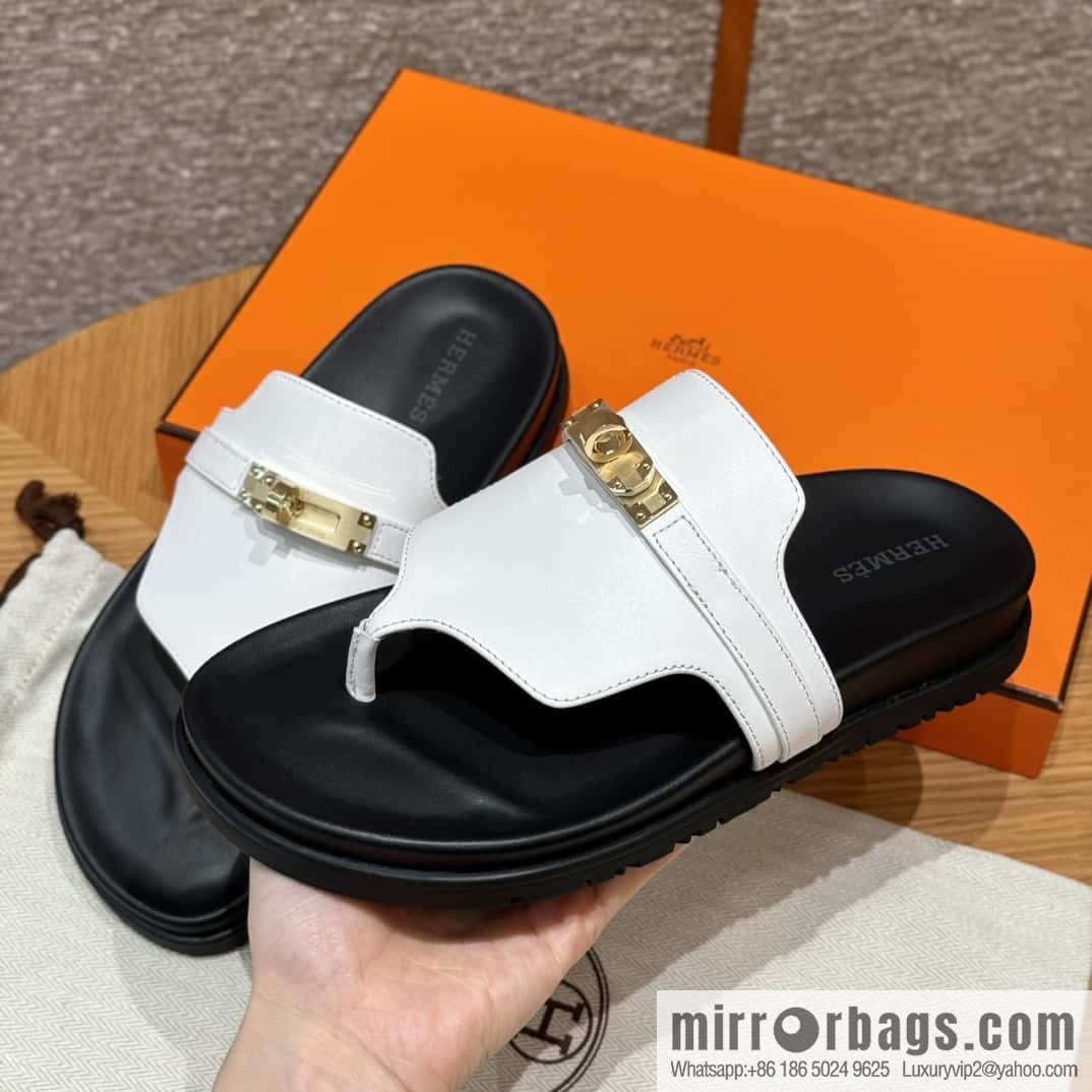 Hermès 258 Empire, plain weave/swift pure white/01/Blanc