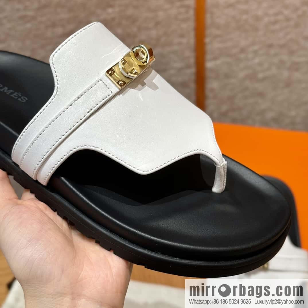 Hermès 258 Empire, plain weave/swift pure white/01/Blanc