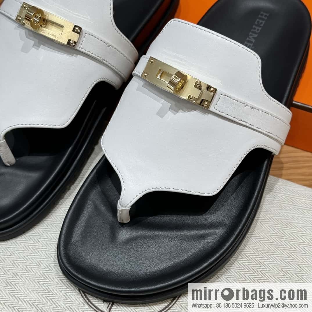 Hermès 258 Empire, plain weave/swift pure white/01/Blanc