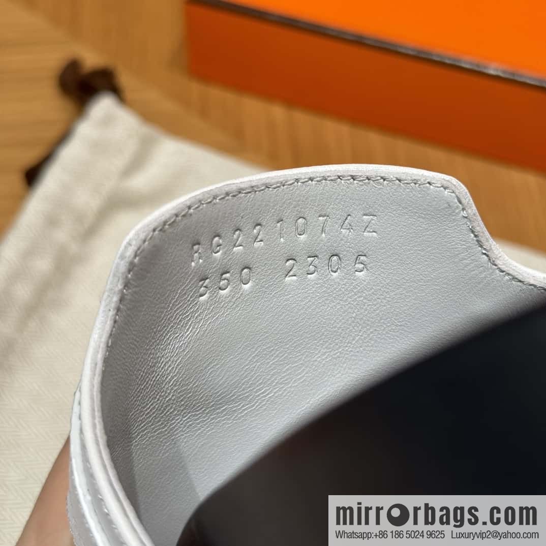 Hermès 258 Empire, plain weave/swift pure white/01/Blanc