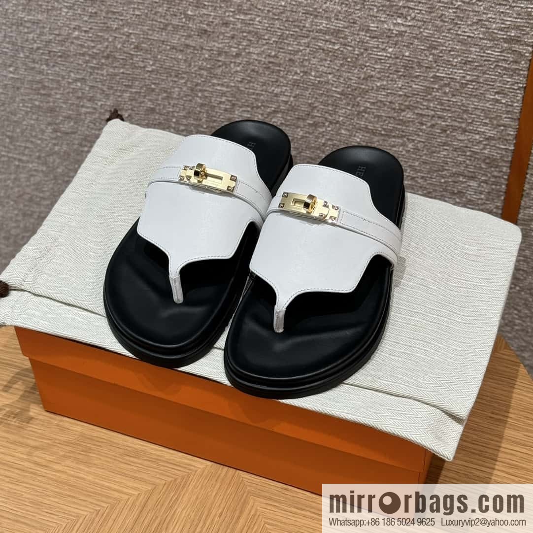Hermès 258 Empire, plain weave/swift pure white/01/Blanc