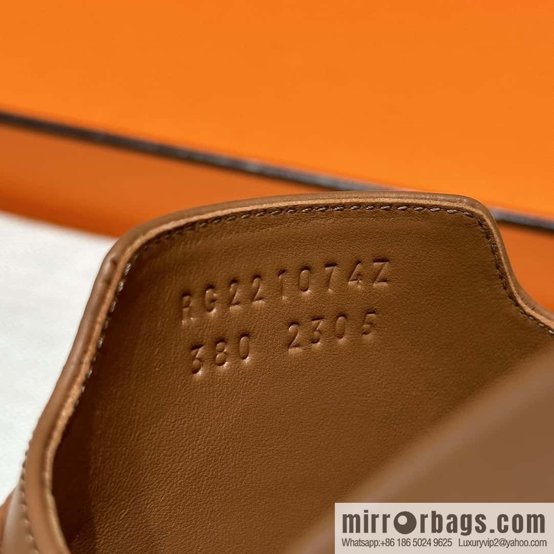 Hermès 258 Empire Leg, Plain Weave/swift Gold Brown/37/Gold