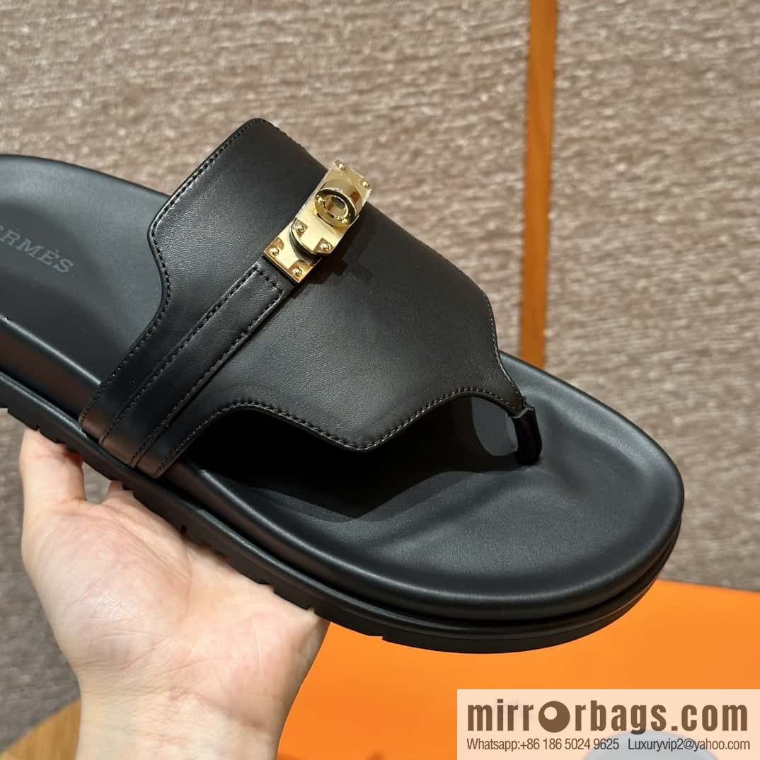 Hermès 258 Empire, plain weave/swift black/89/Black