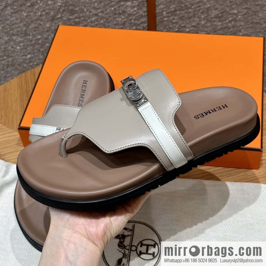 Hermès 258 Empire, plain weave/swift gray-yellow beige/Grayish-yellow beige