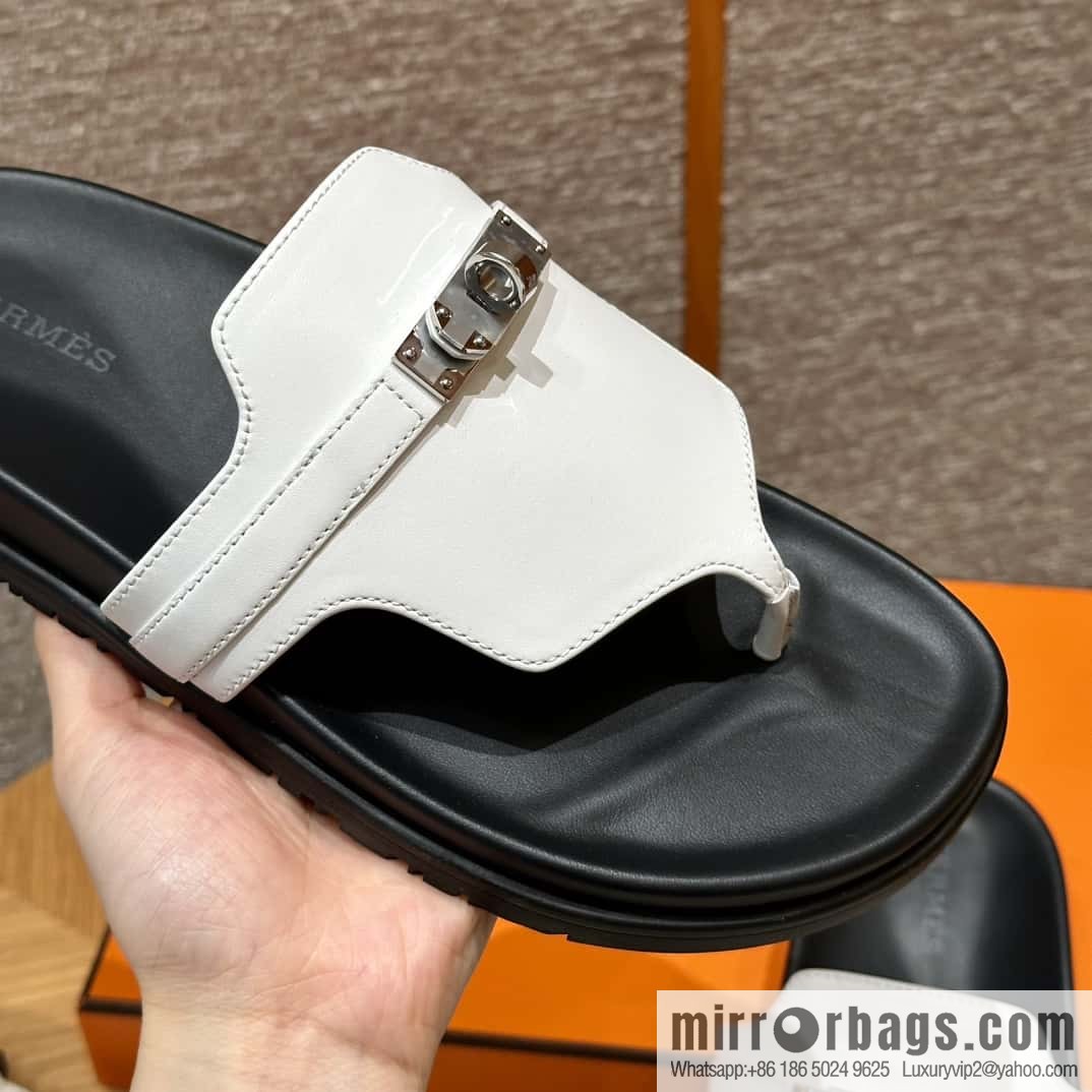 Hermès 258 Empire, plain weave/swift pure white/01/Blanc