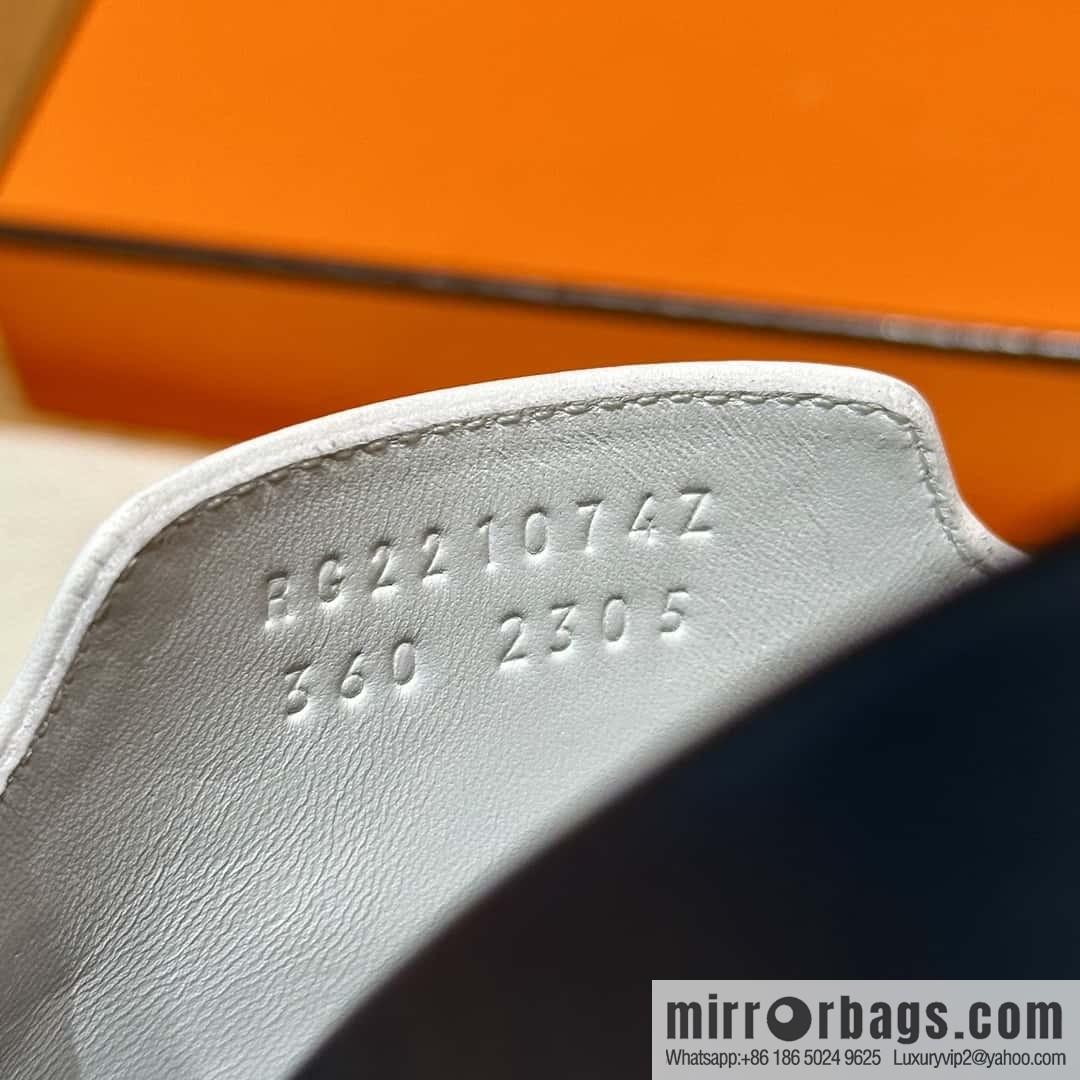 Hermès 258 Empire, plain weave/swift pure white/01/Blanc
