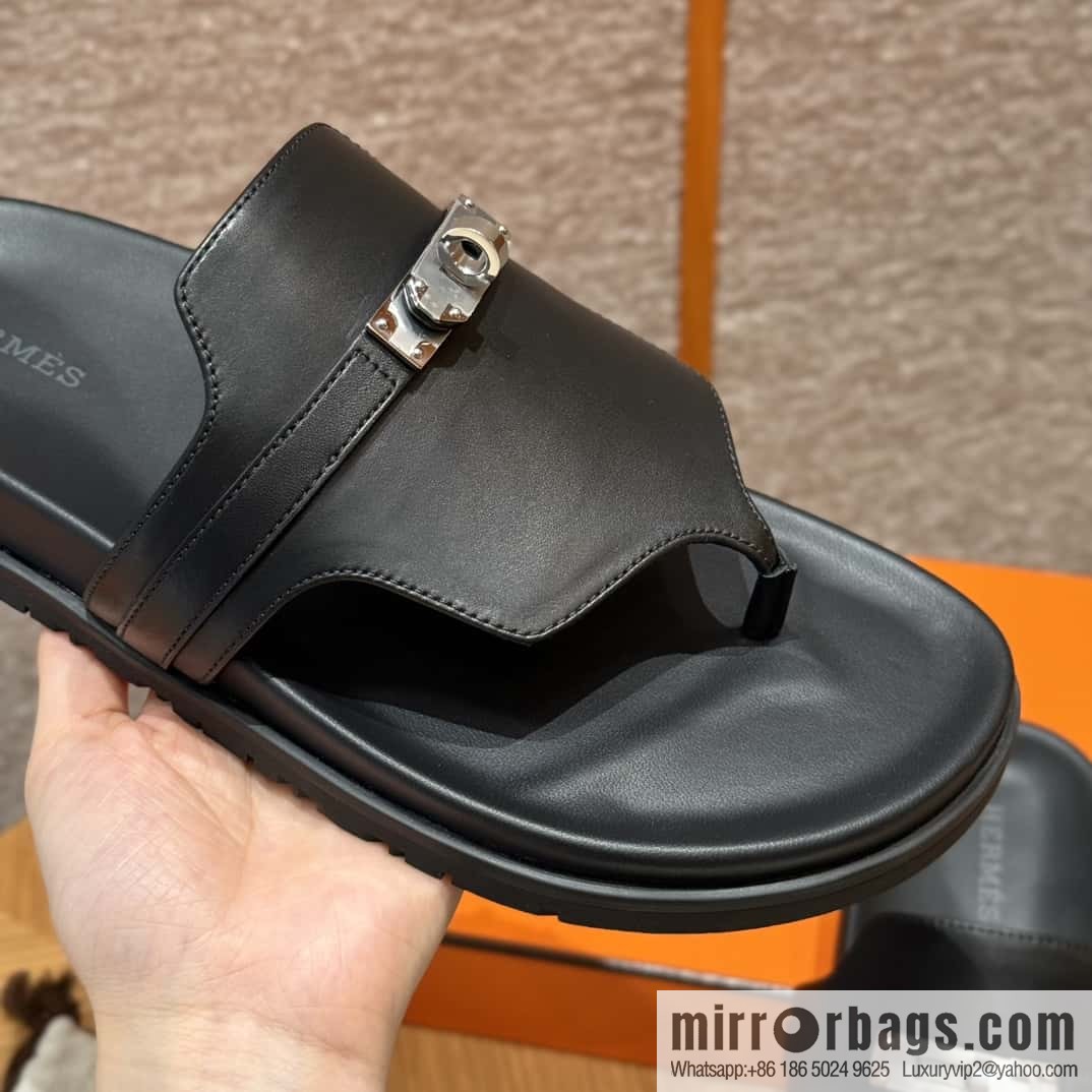 Hermès 258 Empire, plain weave/swift black/89/Black