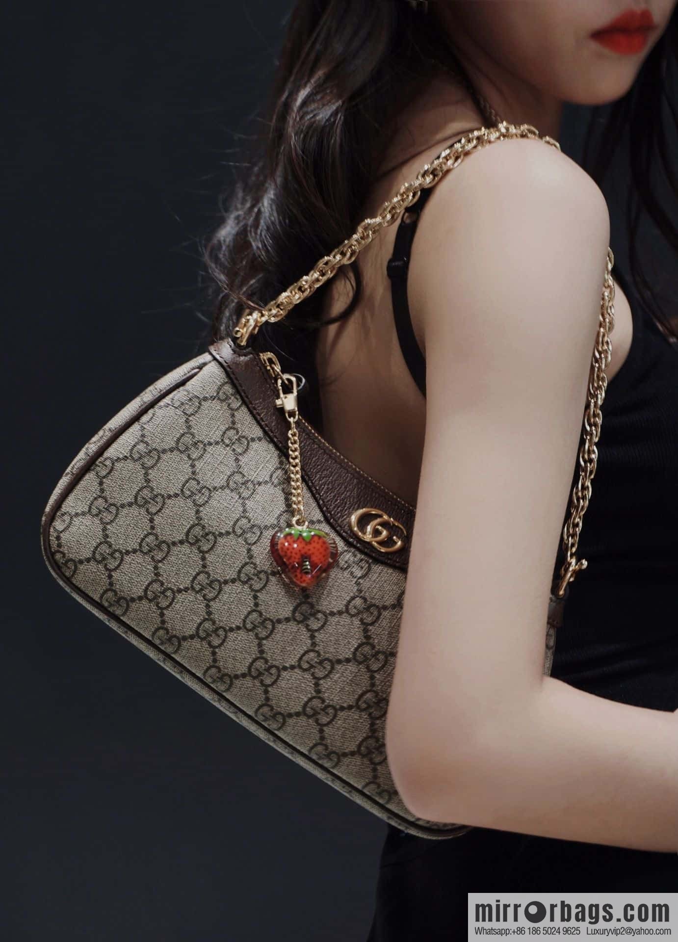 GUCCI ophidia strawberry chain bag 735132