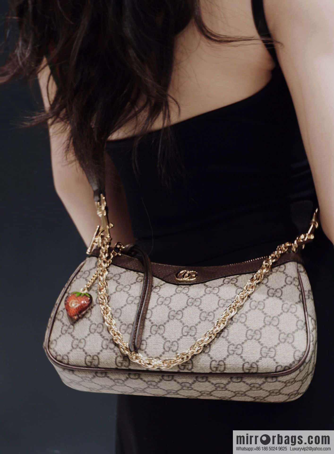 GUCCI ophidia strawberry chain bag 735132