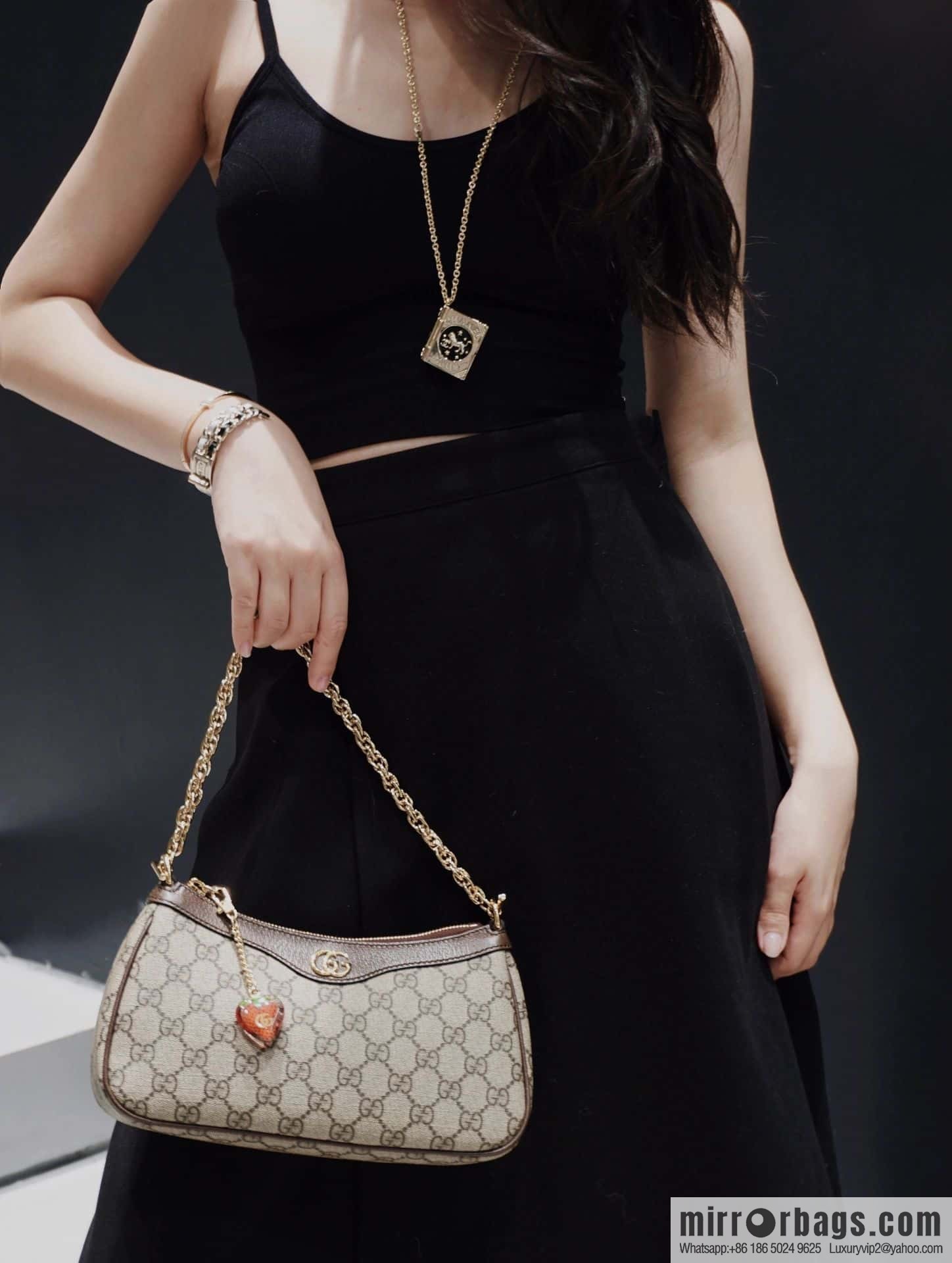 GUCCI ophidia strawberry chain bag 735132
