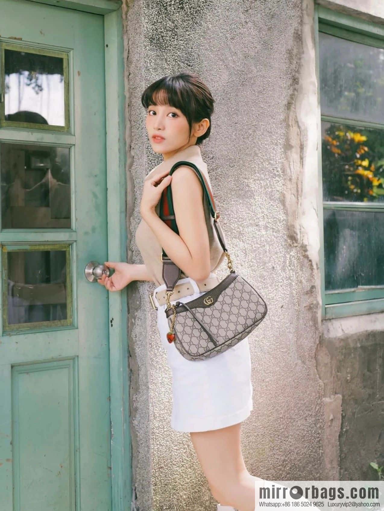 GUCCI ophidia strawberry chain bag 735132