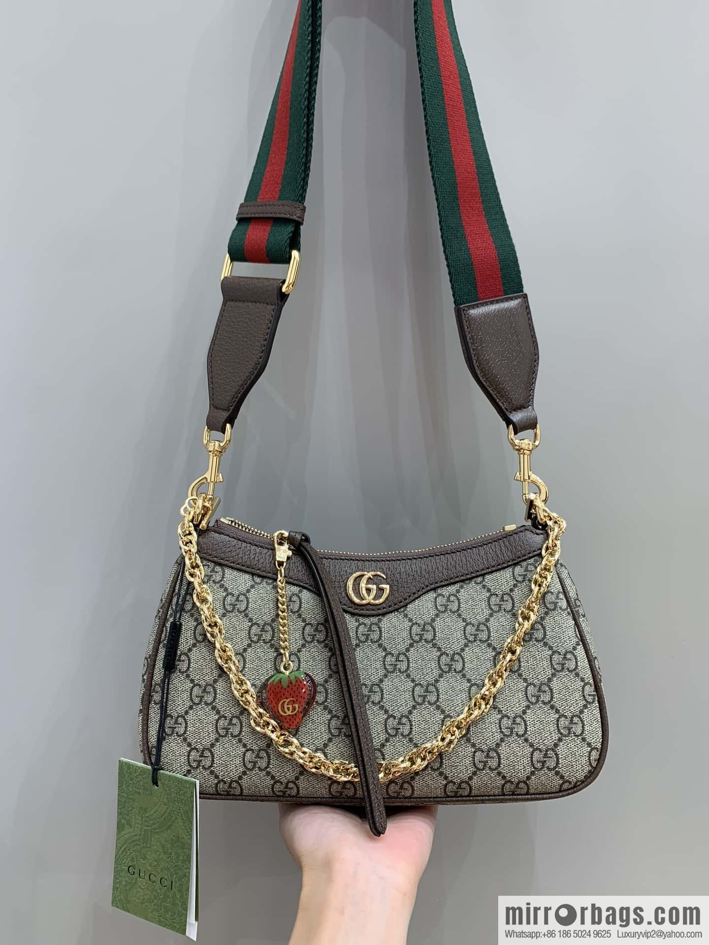 GUCCI ophidia strawberry chain bag 735132
