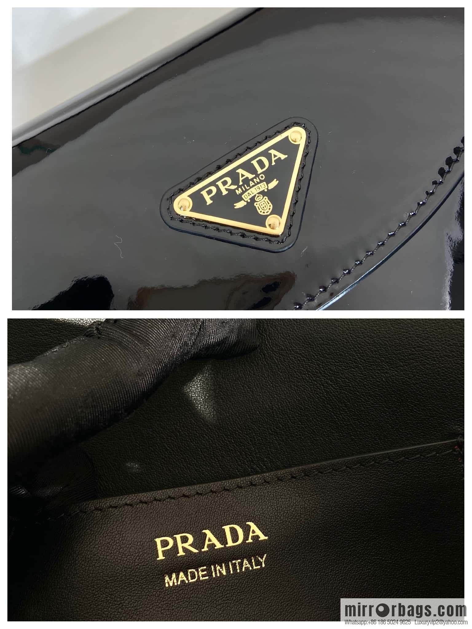 PRADA 🎉 new saddle bag 🎉 1BA349 patent leather 🎉🎉 black