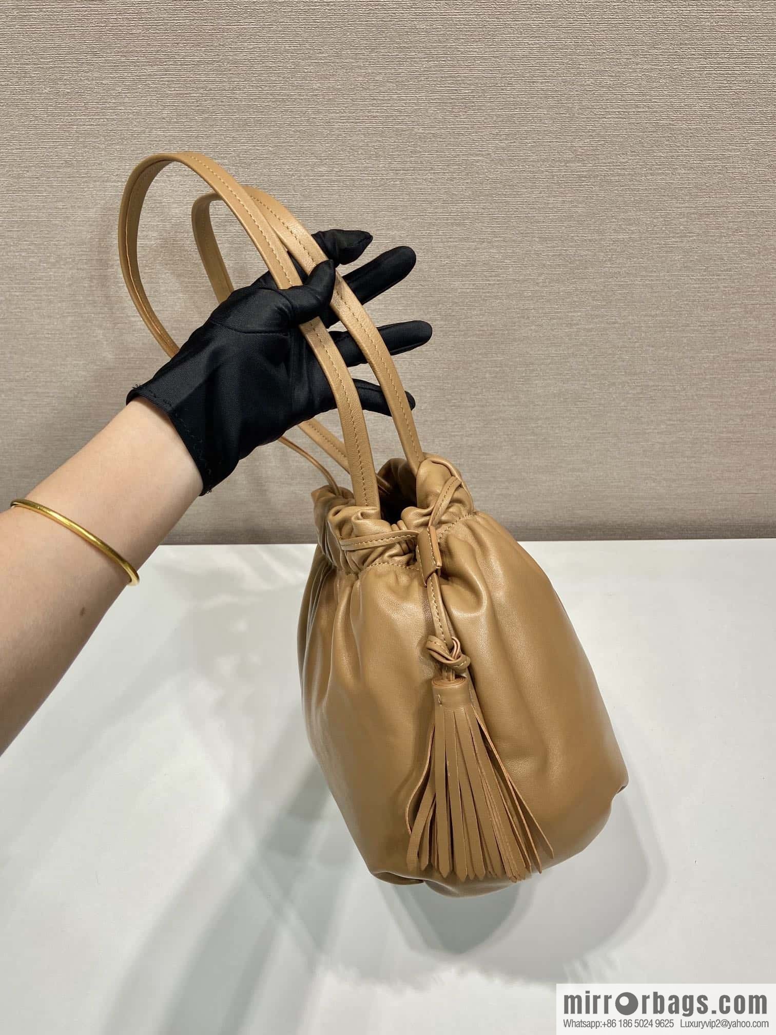 PRADA 🎉 new lucky bag 🎉 1BG541 small sheepskin 🎉🎉 brown