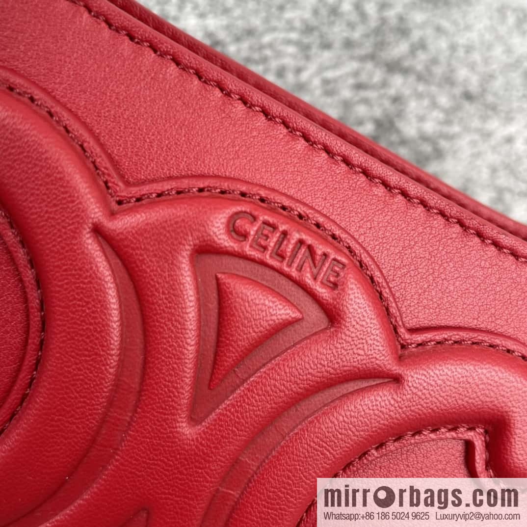 CELINE's new armpit bag series TRIOMPHE handbag 198153 red
