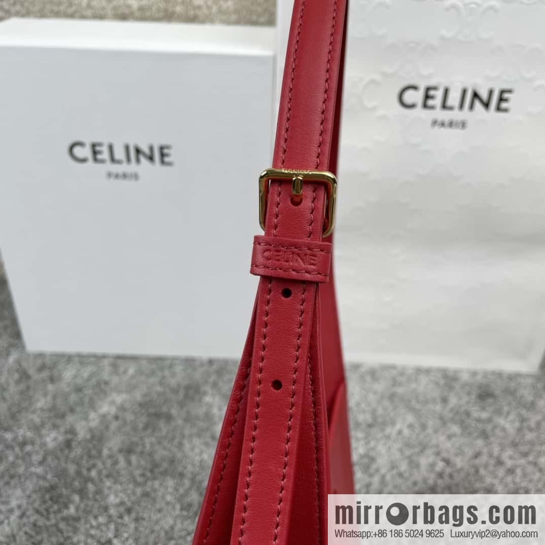 CELINE's new armpit bag series TRIOMPHE handbag 198153 red