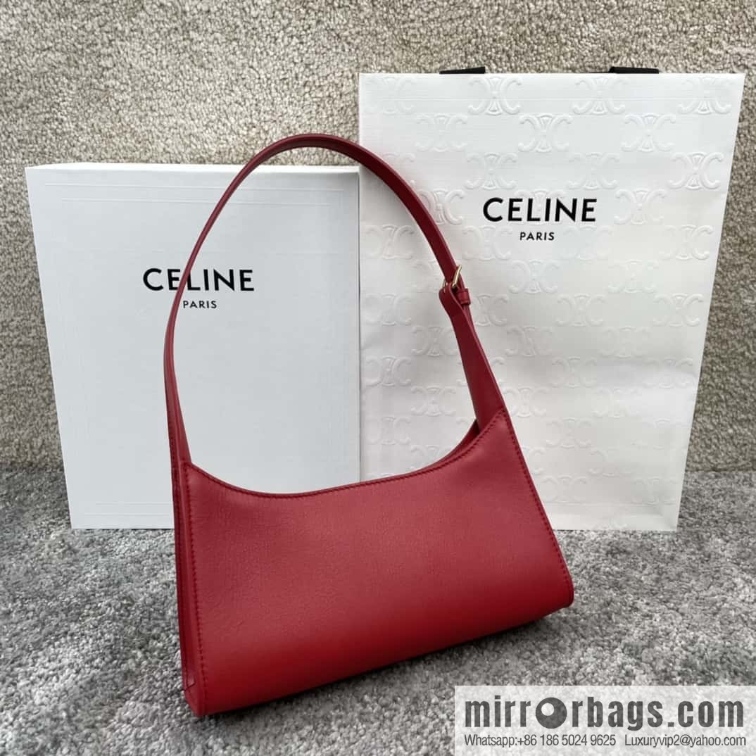 CELINE's new armpit bag series TRIOMPHE handbag 198153 red