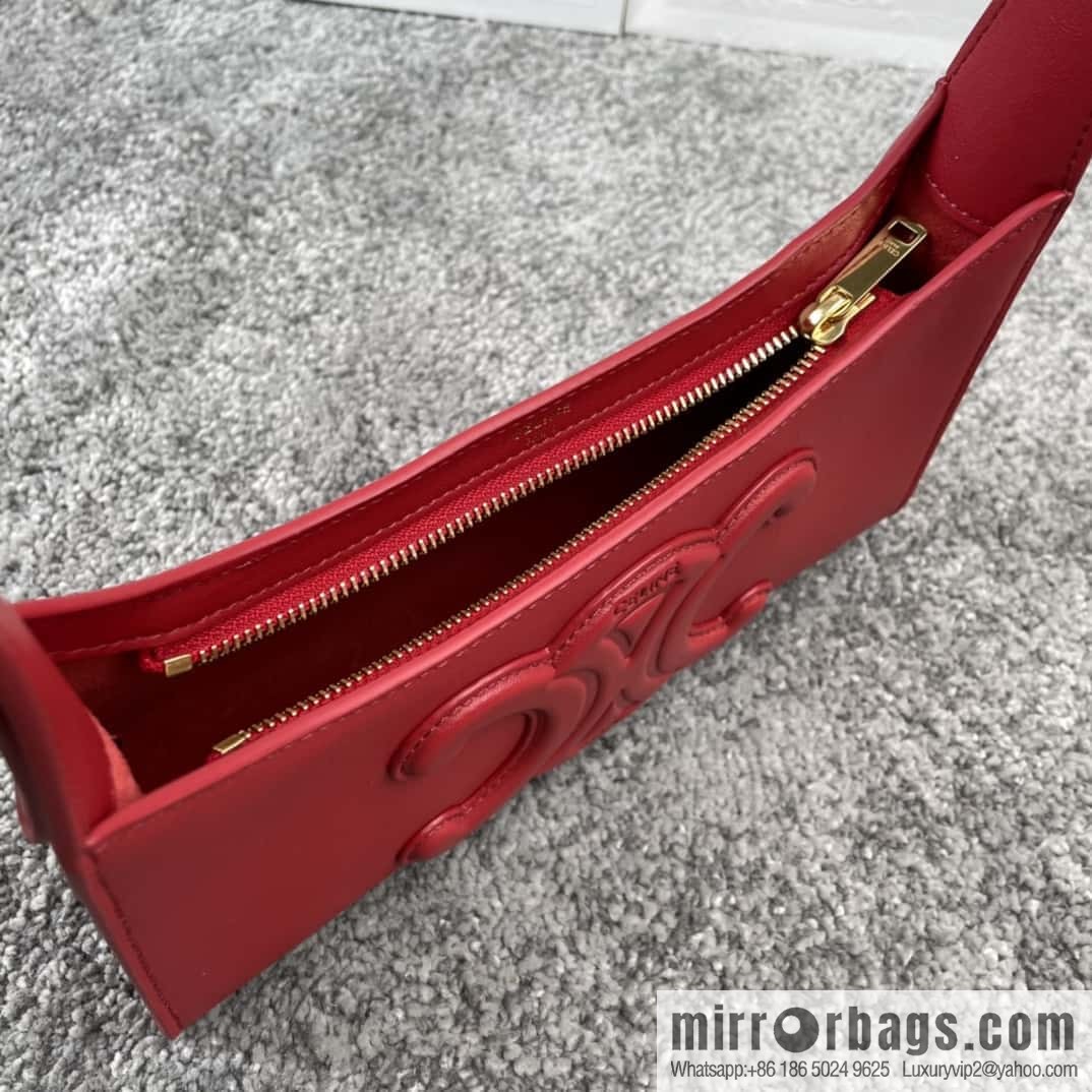 CELINE's new armpit bag series TRIOMPHE handbag 198153 red