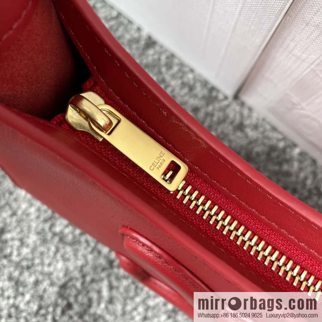 CELINE's new armpit bag series TRIOMPHE handbag 198153 red