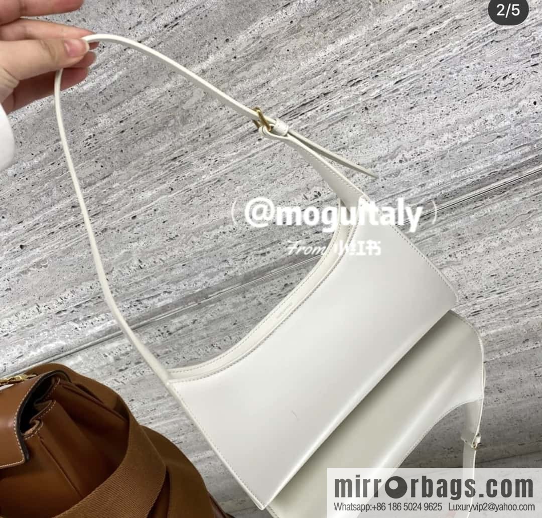 CELINE's new armpit bag collection TRIOMPHE handbag 198153 white
