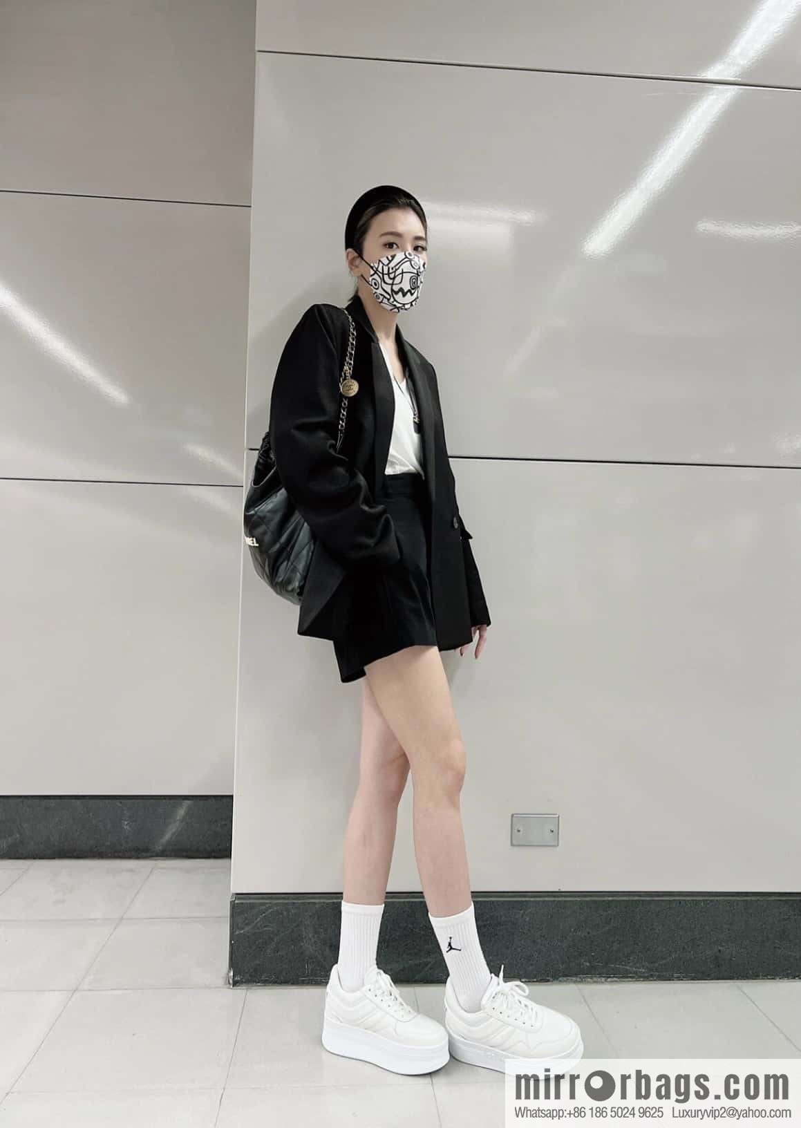 CELINE classic spring and summer thick-soled height-increasing white shoes
