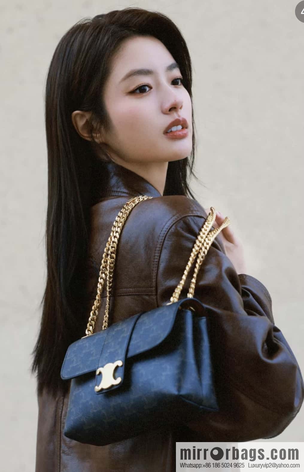 CELINE TEEN VICTOIRE small logo printed handbag 116592 old color