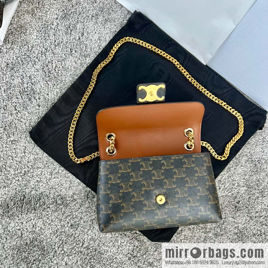 CELINE TEEN VICTOIRE small logo printed handbag 116592 old color
