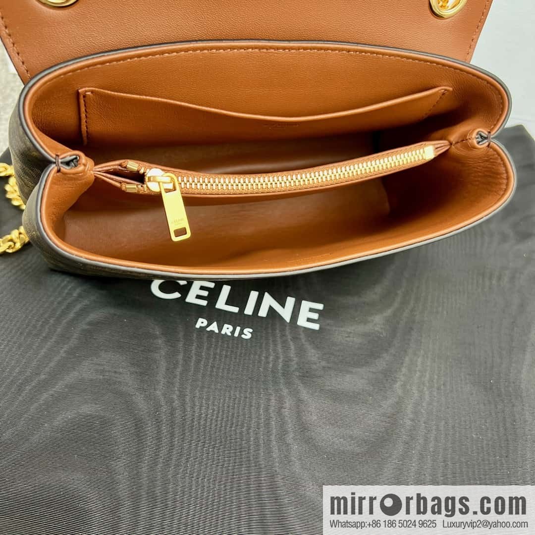 CELINE TEEN VICTOIRE small logo printed handbag 116592 old color