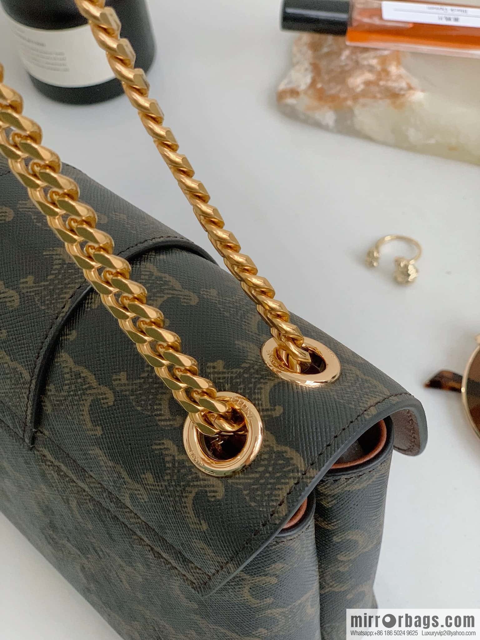 CELINE TEEN VICTOIRE small logo printed handbag 116592 old color