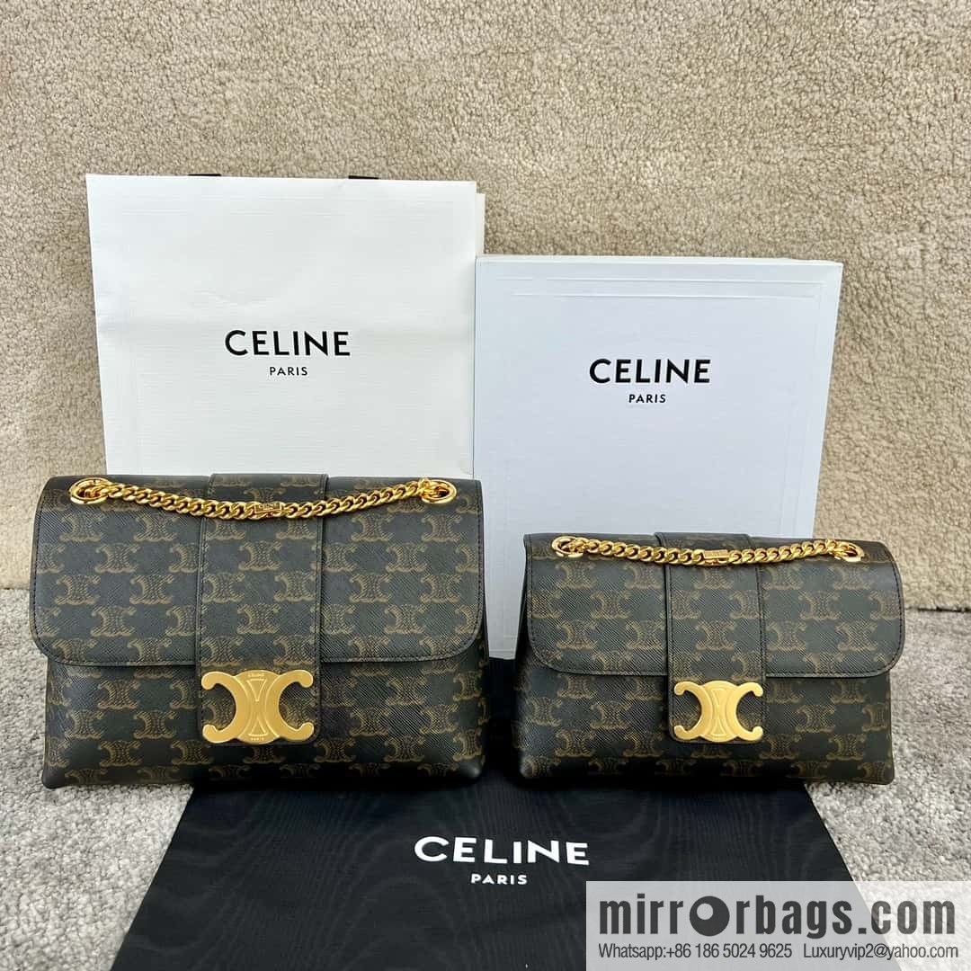 CELINE TEEN VICTOIRE small logo printed handbag 116592 old color