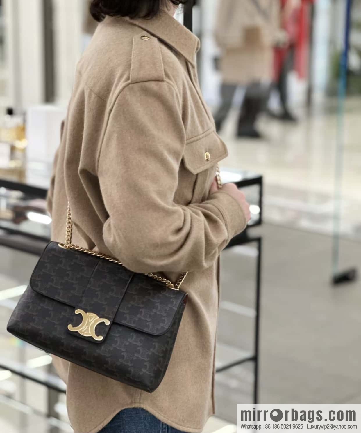 CELINE VICTOIRE M, logo printed handbag 115852 old color