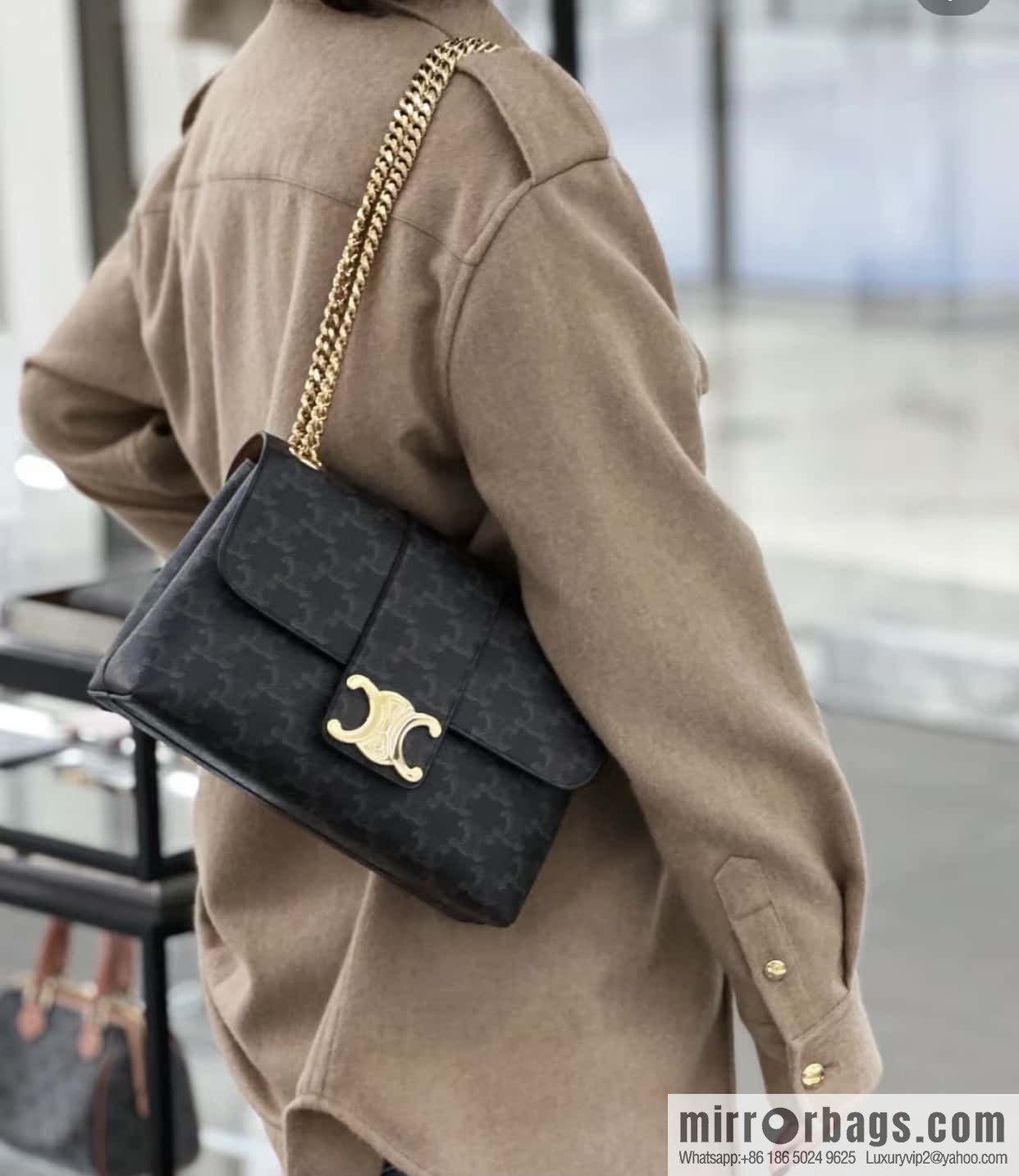 CELINE VICTOIRE M, logo printed handbag 115852 old color