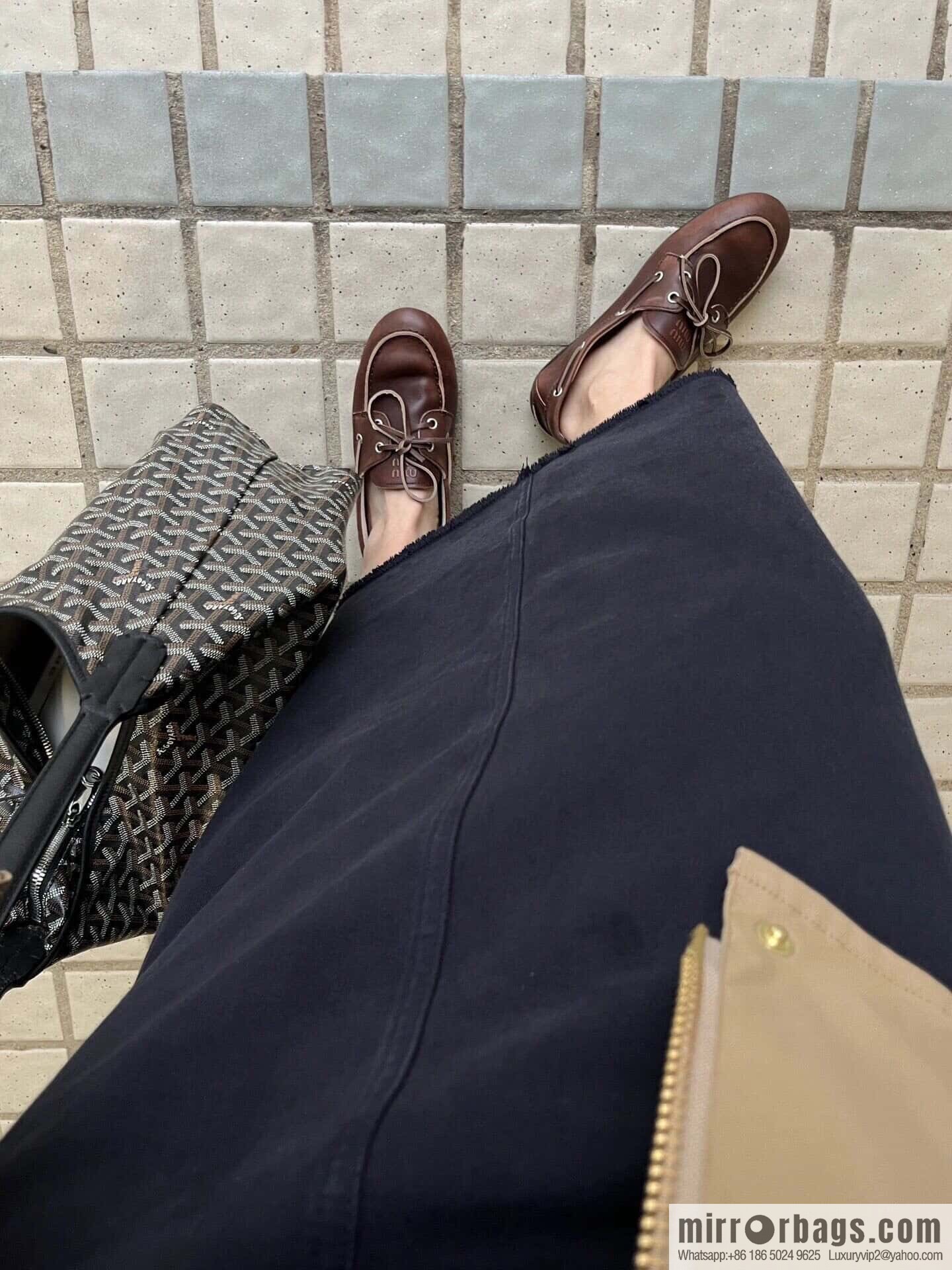 𝐌𝐢𝐮𝐌𝐢𝐮|| Miu Miu Bow Lace Up Sailing Flat Loafers