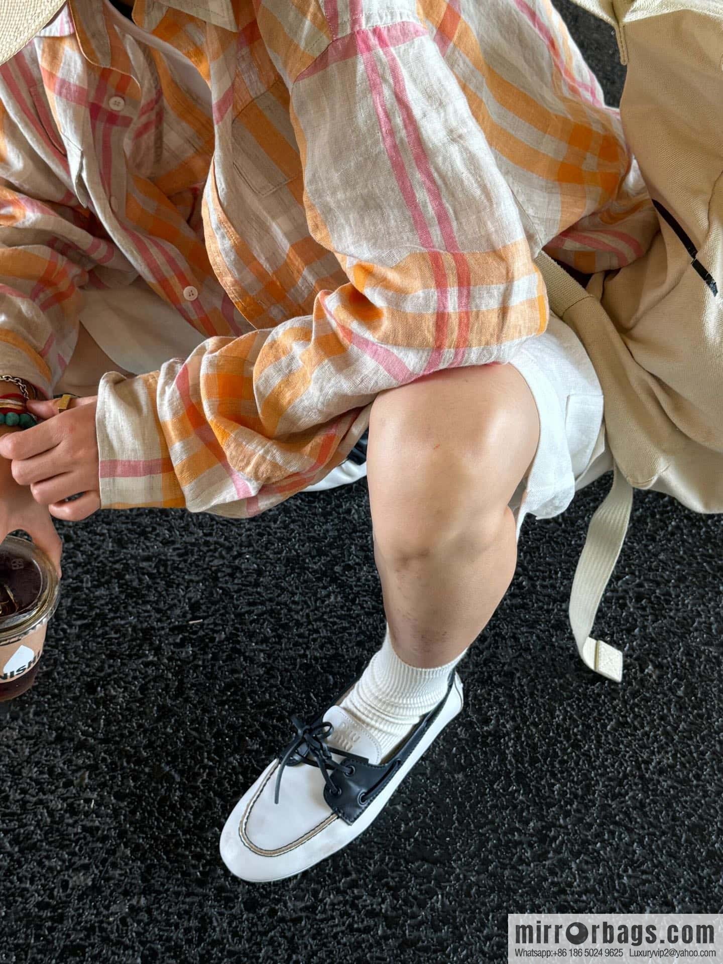 𝐌𝐢𝐮𝐌𝐢𝐮|| Miu Miu Bow Lace Up Sailing Flat Loafers