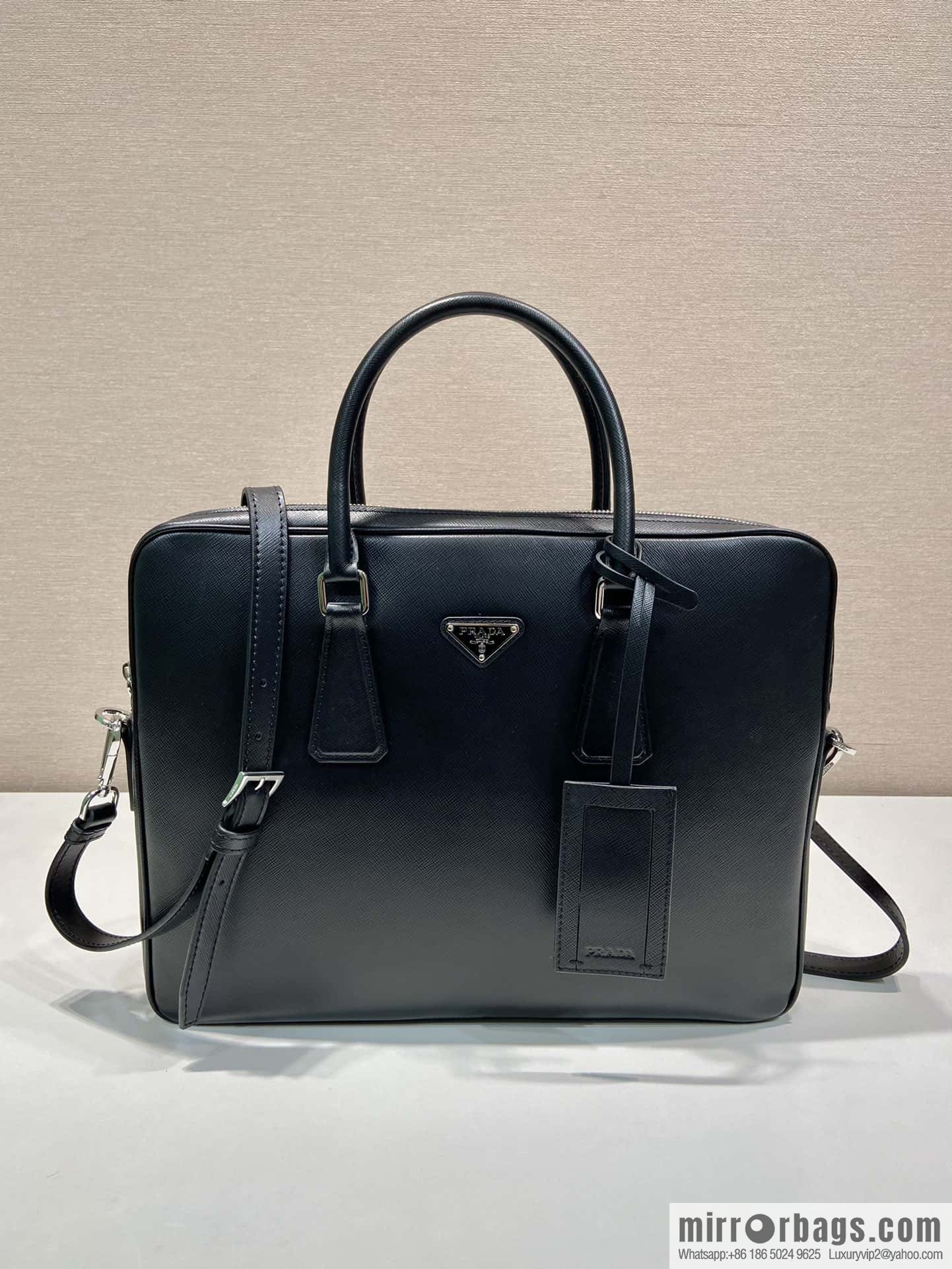 PRADA P new briefcase 0368 black