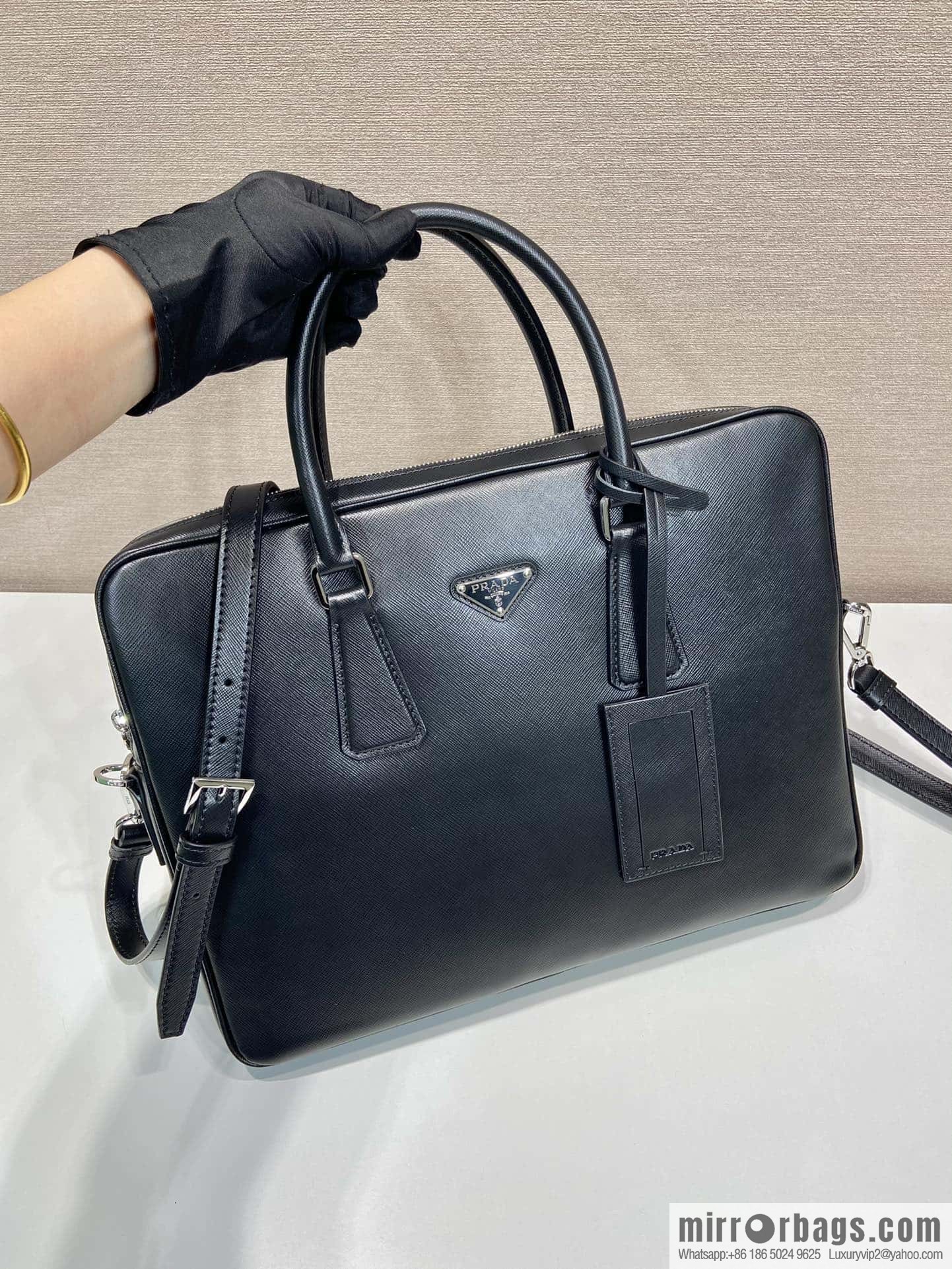PRADA P new briefcase 0368 black