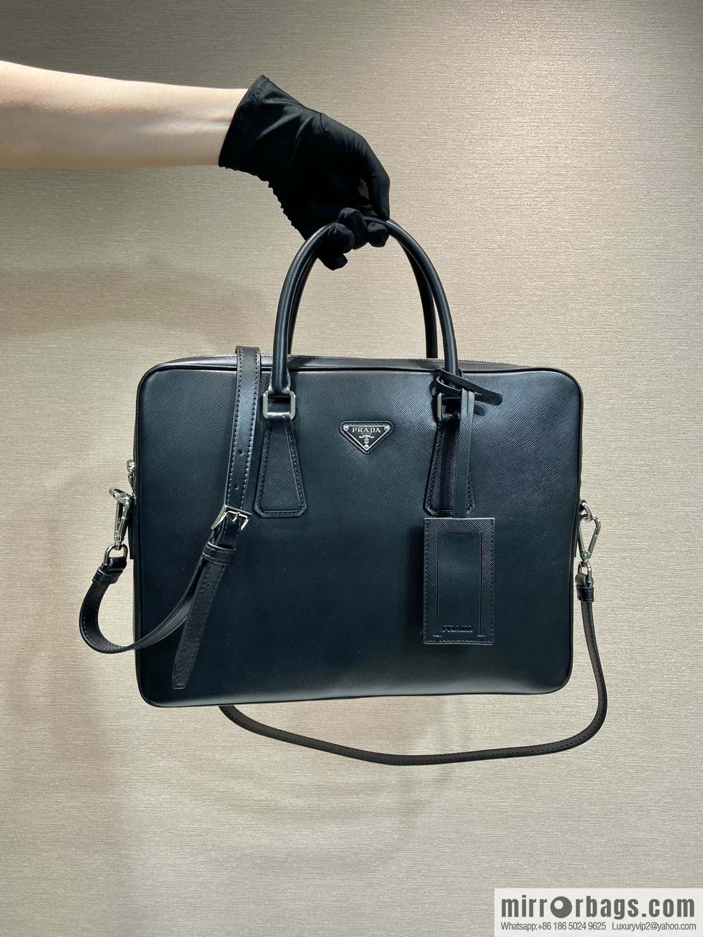 PRADA P new briefcase 0368 black