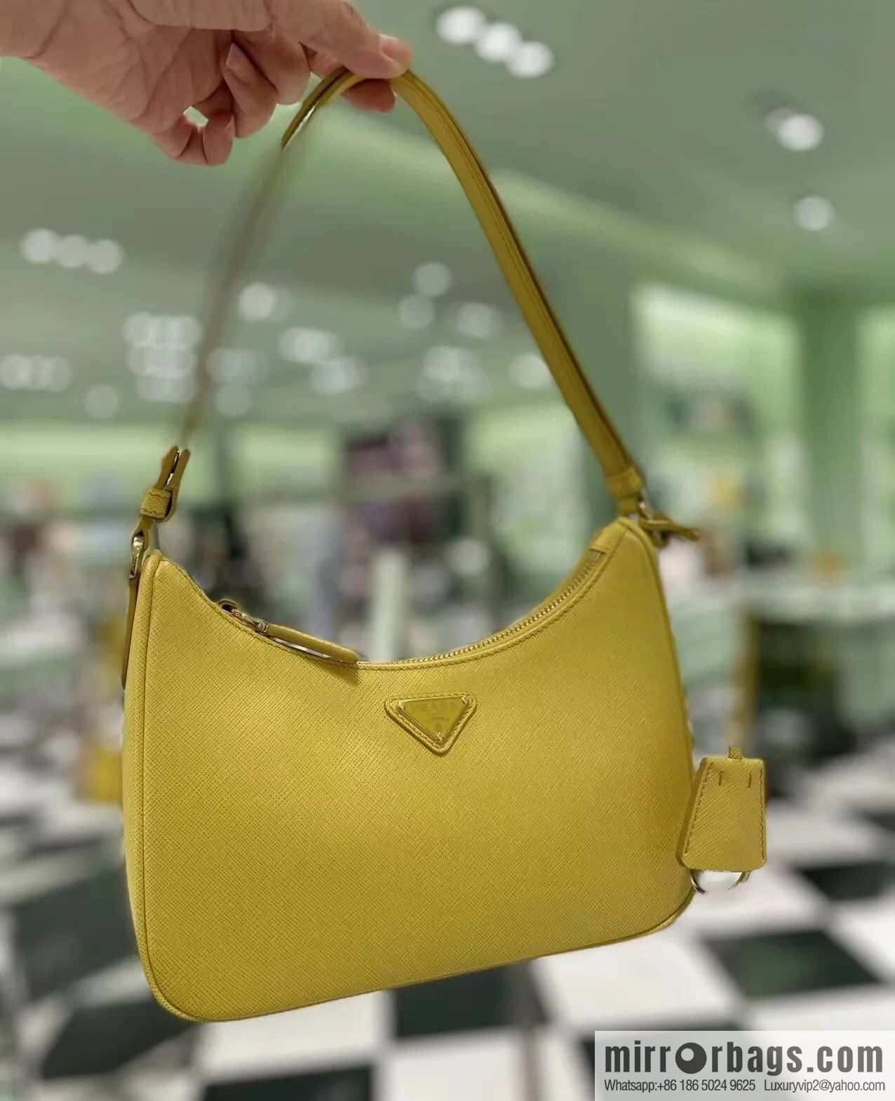 Prada 1BC204B Hand carry/armpit bag/crossbody bag