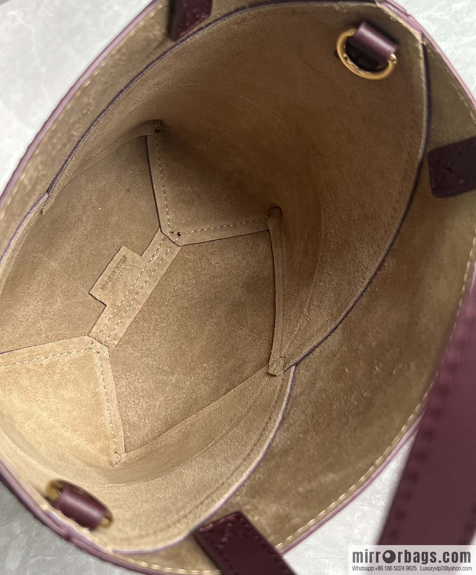 LOEWE puzzle folding series foldable tote bag 0695 burgundy