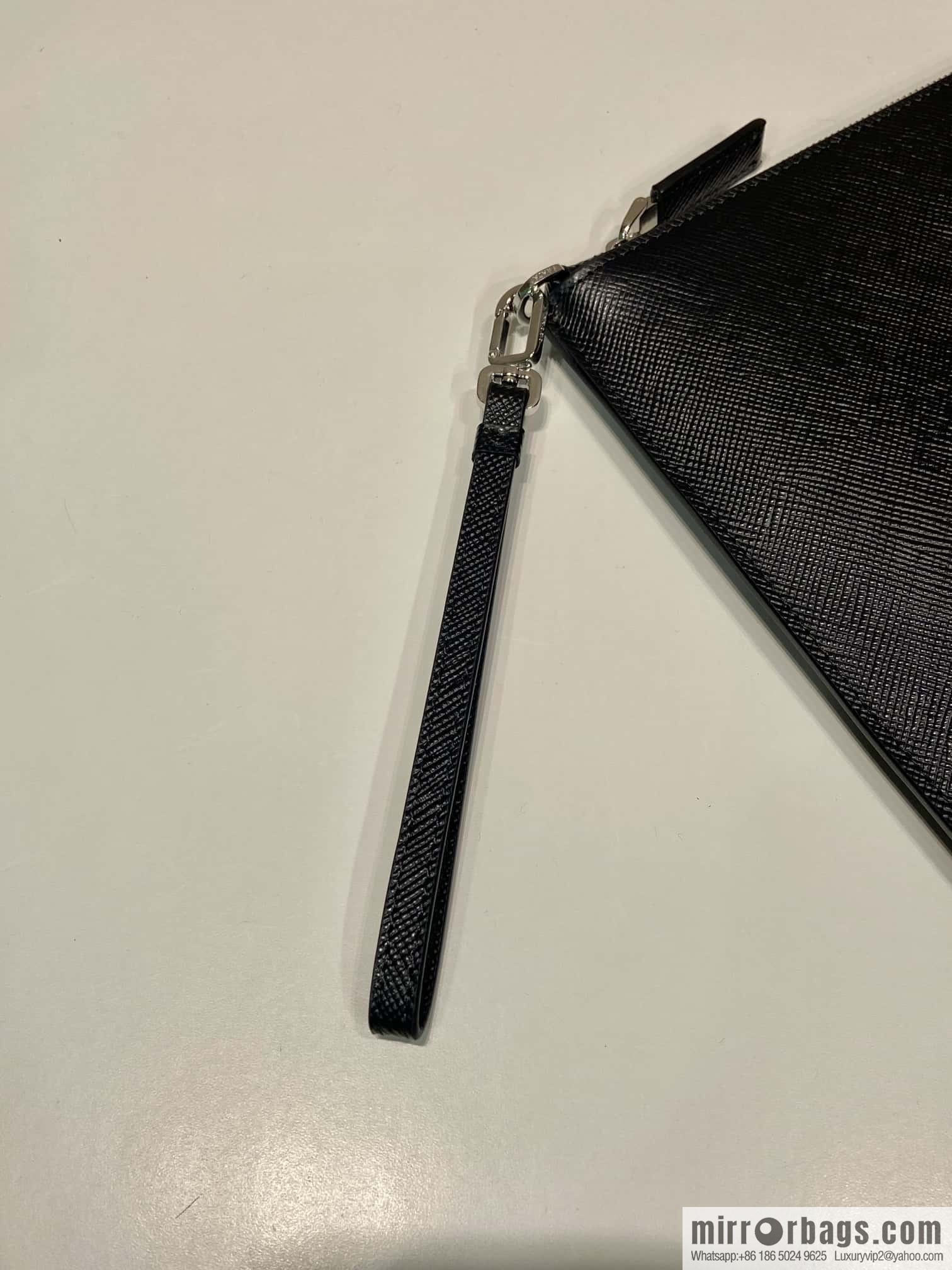PRADA imported rough cross pattern leather handbag 2NG001
