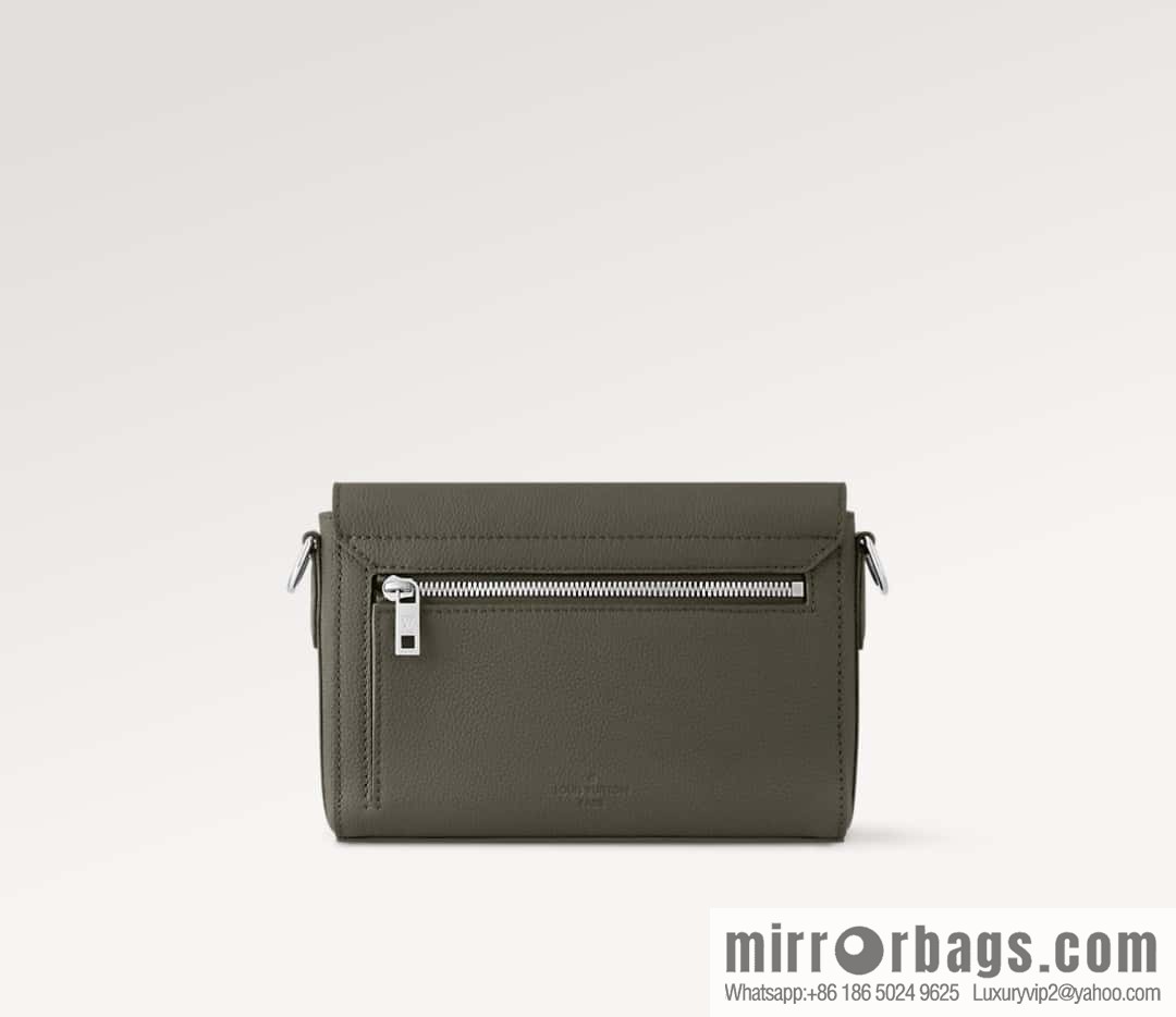 [Boutique‑grade] M25125 green, full leather men's bag messenger bag series Takeoff small Aer messenger bag M25125 M24769