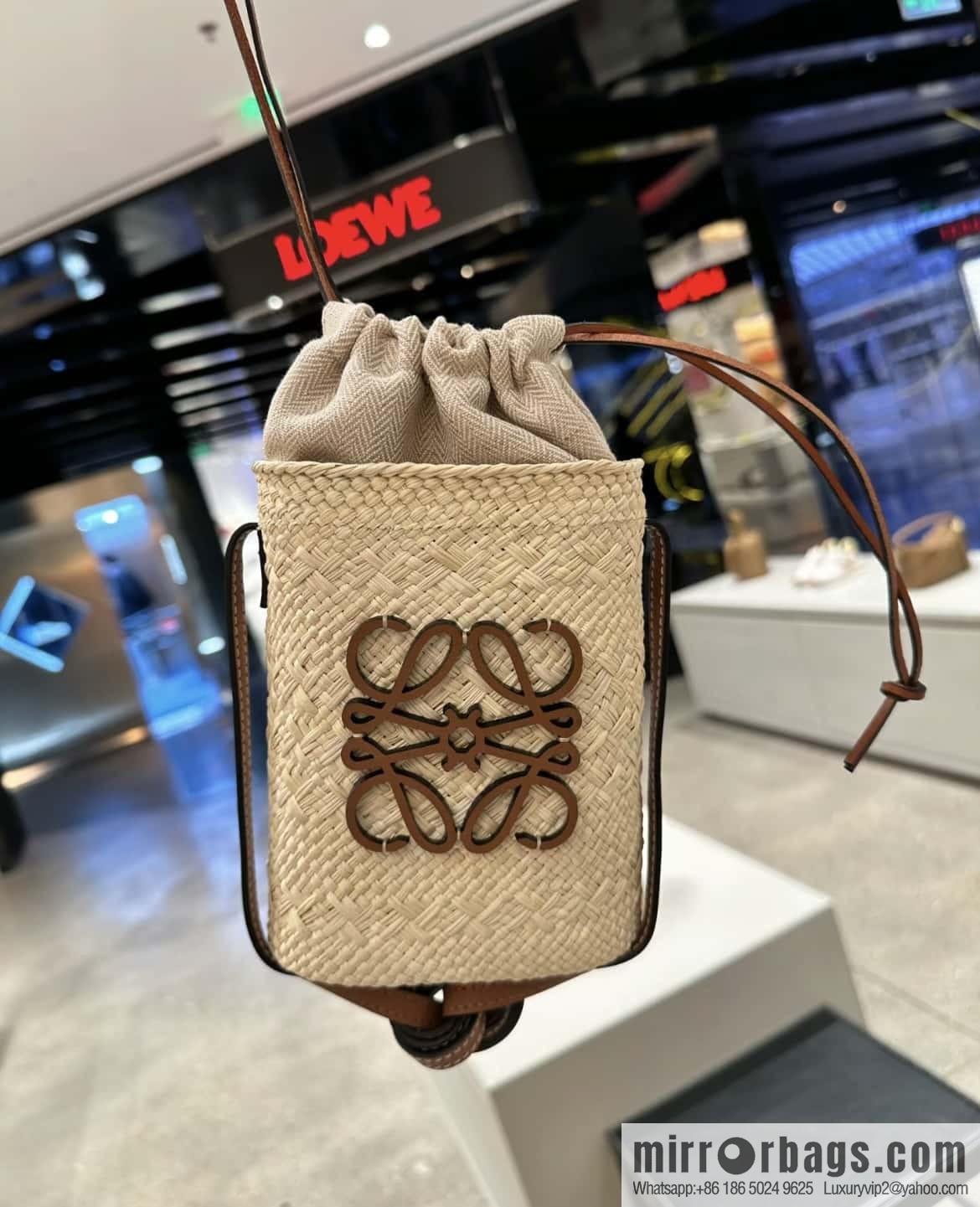 LOEWE Anagram Basket Phone Bag