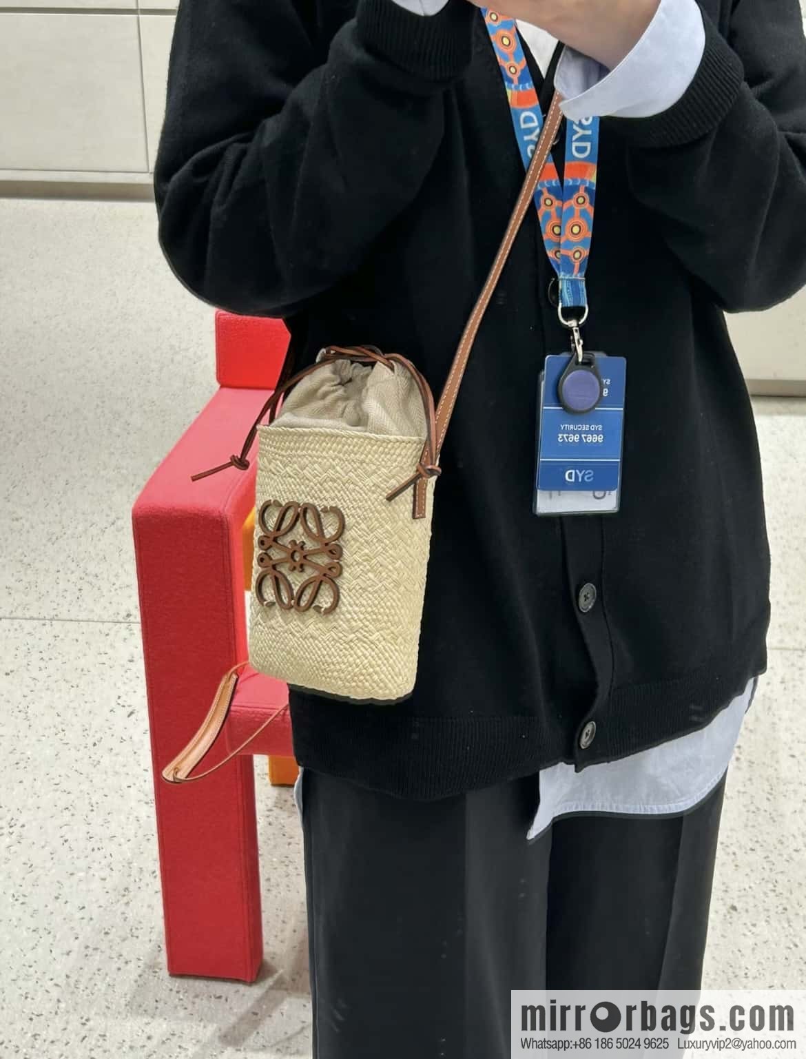 LOEWE Anagram Basket Phone Bag
