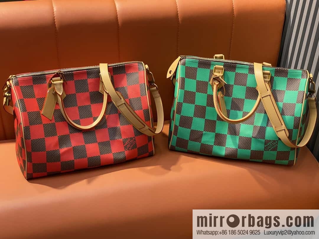 [Premium‑quality] N40579 green N40580 red 40cm travel bag Speedy Bandoulière 40 handbag