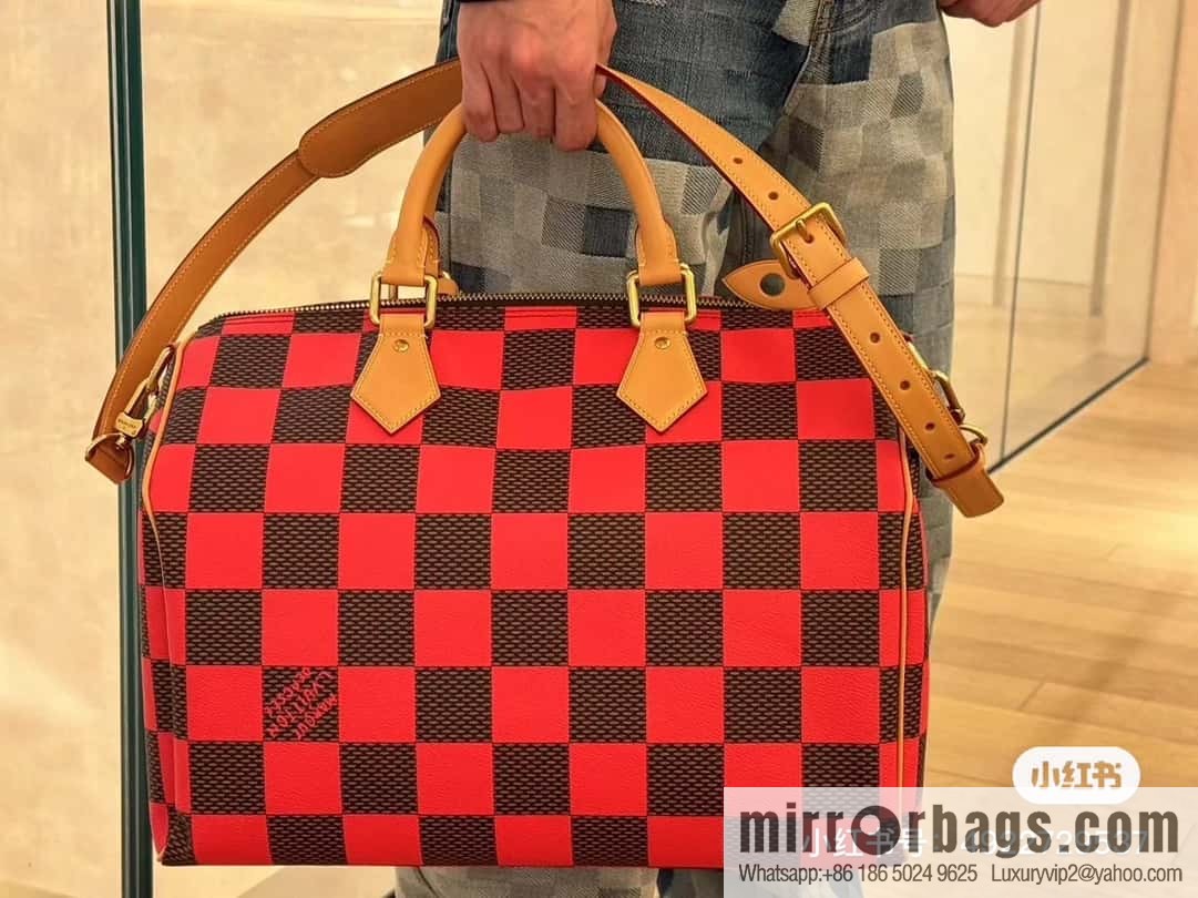 [Premium‑quality] N40579 green N40580 red 40cm travel bag Speedy Bandoulière 40 handbag